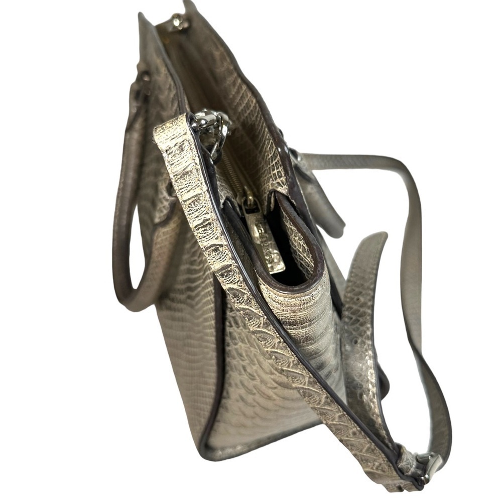 Michael Michael Kors Metallic Silver Python Embos… - image 7